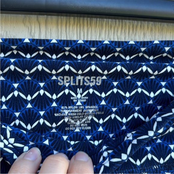 Anthropologie Splits59 Airweight High-Waisted Bike Shorts in Cobalt Blue - Picture 6 of 7